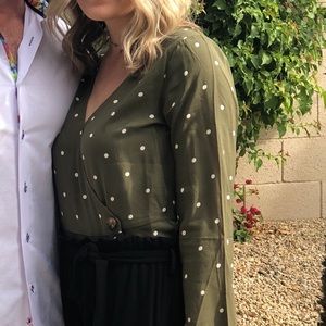 Polka dot blouse